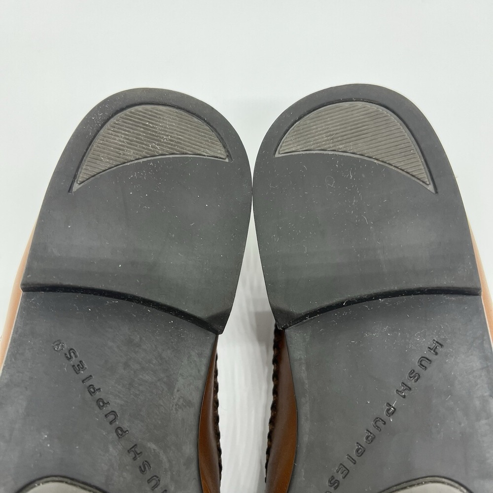 Hush Puppies Men's Loafers Brown Leather Tassel Kiltie Apron Toe Slip On 9.5M - Picture 8 of 16